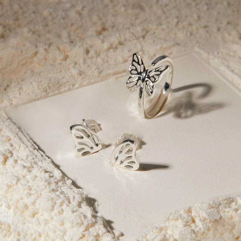 A Butterfly's Kiss Ring