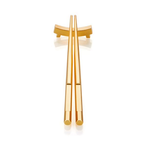 金玉滿堂 ”金“ 筷  - The Family “Gold” Chopsticks Set - GINYU 今鈺