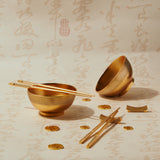 一脈相承 ”金“ 碗筷  - The Legacy“Gold” Bowl Set - GINYU 今鈺